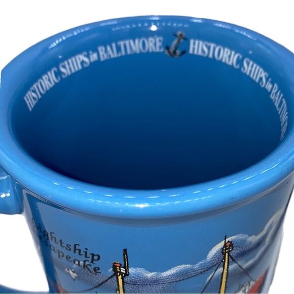 Historic Ships in Baltimore Large Tankard Ceramic Mug - Picture 5 of 8